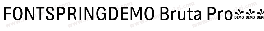 FONTSPRINGDEMO Bruta Pro字体转换